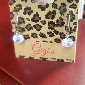 925 sterling silverCrystal dangling earrings